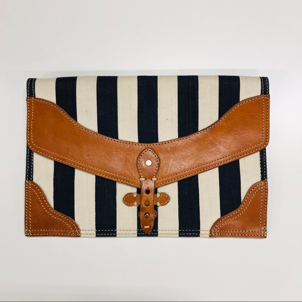 Rugby by Ralph Lauren stripe clutch